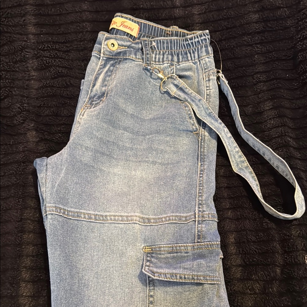 Y2K NWOT!! Blue Denim Cargo Jeans